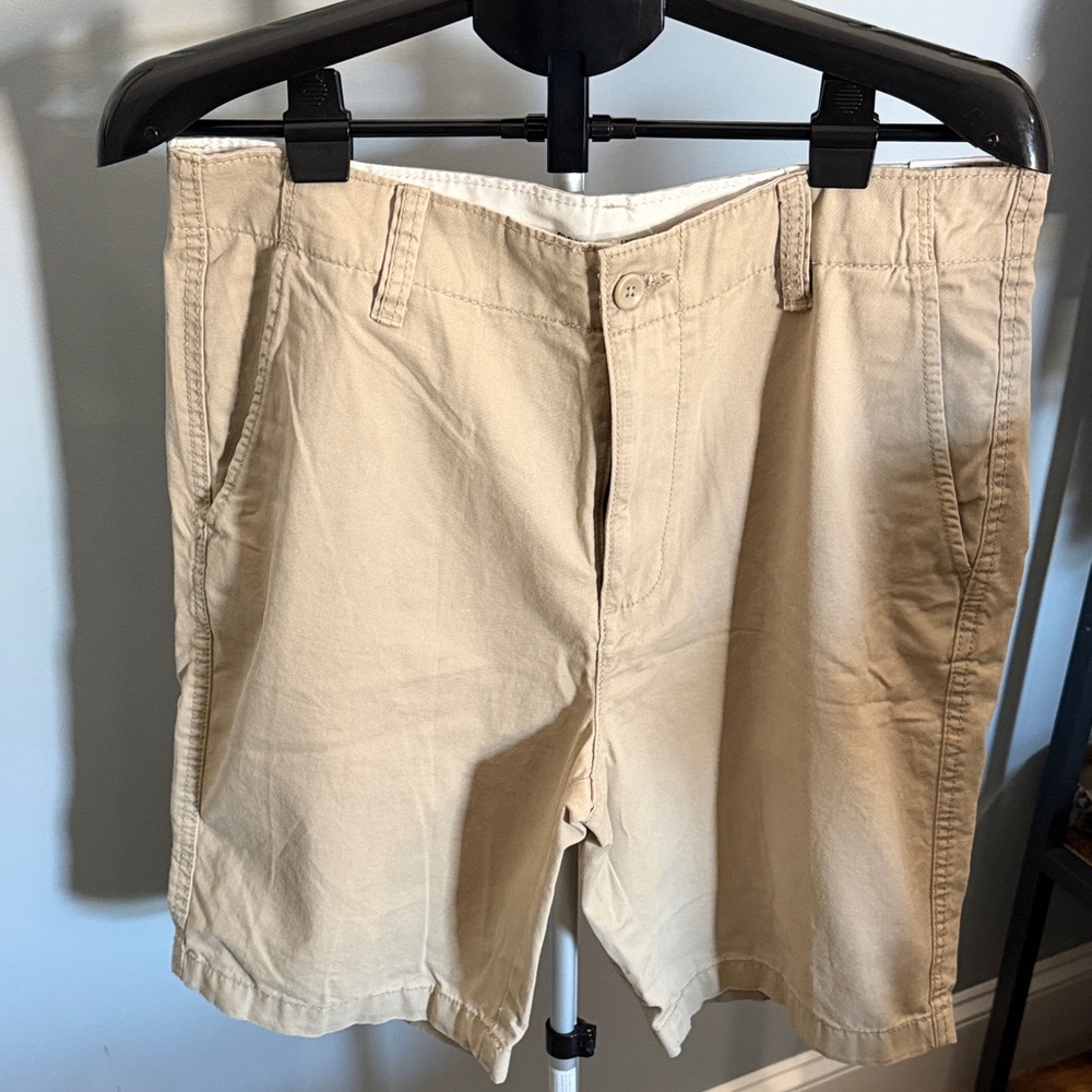 Old Navy Men's Khaki Flat Front Shorts